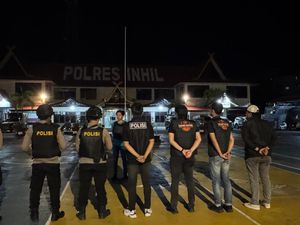Patroli Malam Tim Raga di Inhil Riau, Sisir Premanisme hingga Geng Motor