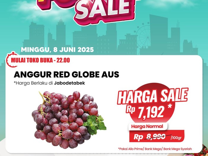 Transmart Full Day Sale anggur
