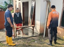 Banjir di Muba Surut, 90 KK Terdampak Mulai Bersihkan Rumah