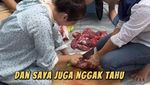 Wow! Dewi Persik Kurban 17 Ekor Sapi dan Ikut Potong Daging