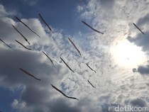Layang-layang Tetap Terbang di Tengah Hujan Abiantimbul Kite Festival
