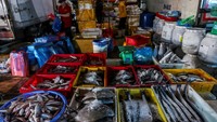 Pasar Long Bien bukan hanya pusat ekonomi, tetapi juga menjadi daya tarik budaya dan fotografi jalanan karena atmosfernya yang autentik, penuh interaksi manusia, pencahayaan kontras dari lampu-lampu pasar, dan dinamika antara pedagang, pembeli, hingga pengangkut barang. Foto: REUTERS/Chalinee Thirasupa