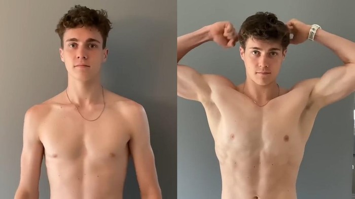 Before Vs After Pria Push-Up Tiap Hari dalam Setahun, Ini yang Terjadi pada Tubuhnya