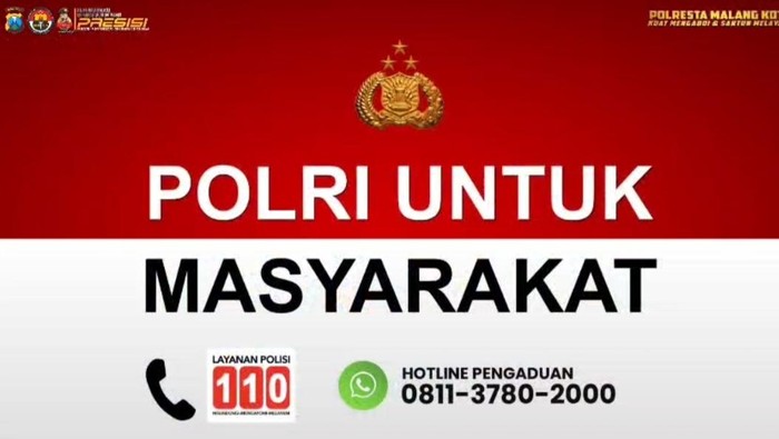 Layanan hotline 24 jam Polresta Malang