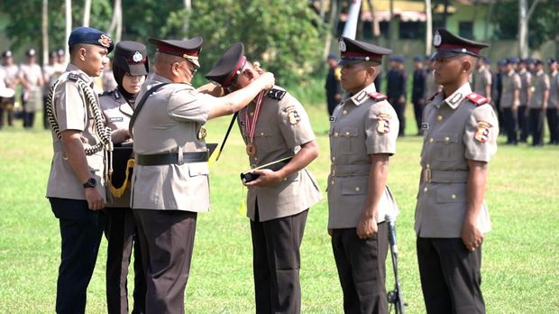 Sebanyak 593 bintara kompetensi khusus Polri yang direkrut untuk menyukseskan Ketahanan Pangan dan Program Makan Bergizi Gratis (MBG) telah dilantik. (dok. ist)