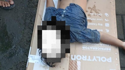 Bocah berusia empat tahun berinisial KPH tewas tenggelam di aliran sungai Jalan Sedap Malam, Denpasar, Senin (9/6/2025). (Dok. Polsek Denpasar Timur)