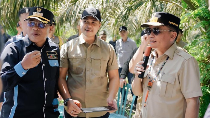 Gubernur H Agustiar Sabran Tinjau Lokasi Rencana Pembangunan SMK di Desa Kinjil