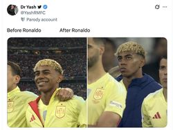 Meme Cristiano Ronaldo Bikin Lamine Yamal Kicep
