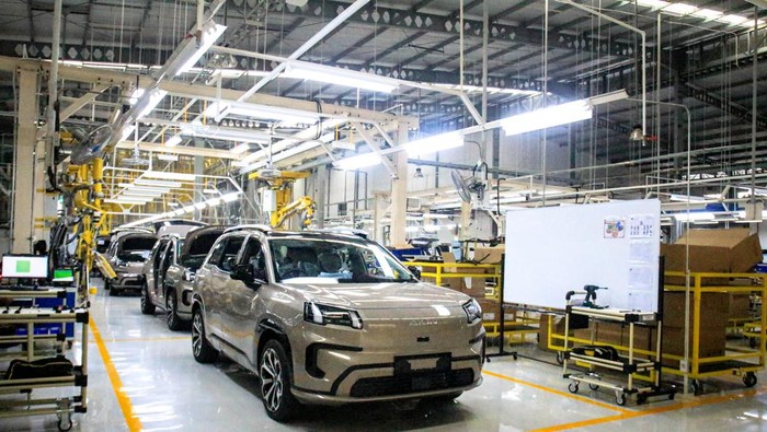 AION V sudah dirakit secara lokal di pabrik Indomobil Group di Purwakarta