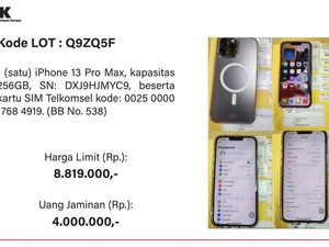 KPK Lelang Handphone Koruptor, iPhone 13 Pro Max Mulai Rp 8,8 Juta