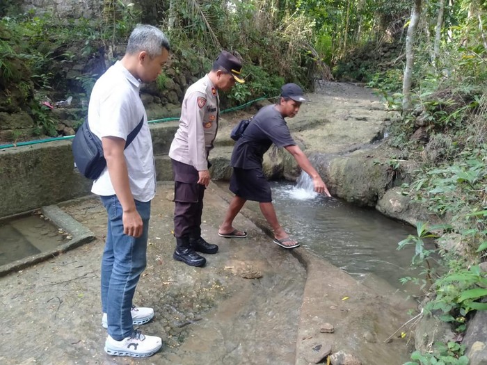 Lokasi bocah berusia 1,5 tahun tewas tenggelam di Sungai Bendo, Sedayu, Bantul, Selasa (10/6/2025) siang.