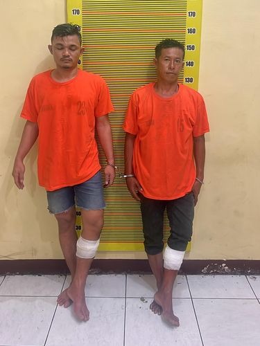 Dua orang kurir narkoba di Asahan, Sumut, dilumpuhkan timah panas di kakinya karena melawan saat dilakukan pengembangan
