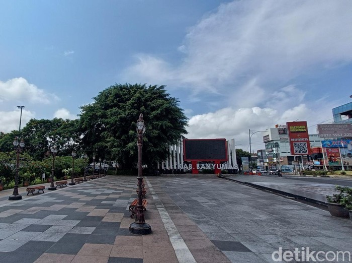 Lokasi nobar Timnas Indonesia vs Jepang di Alun-alun Purwokerto, Banyumas, Selasa (10/6/2025).