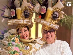 Gaya Kocak Maia Estianty-Irwan Mussry Pakai Kostum Carnaval di Brasil