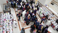 Sebanyak tujuh kloter jamaah haji Indonesia gelombang I yang sudah tiba di Madinah pada awal Mei 2025, akan pulang ke tanah air pada 11 Juni 2025. Foto: ANTARA FOTO/Andika Wahyu