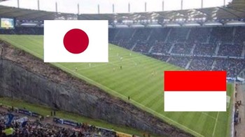 Jepang terlalu mendominasi atas Indonesia, ada meme legend yang lapangannya miring sebelah. Foto: X.com