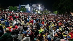 Warga Penuhi Balai Kota Solo, Nobar Jepang Vs Indonesia
