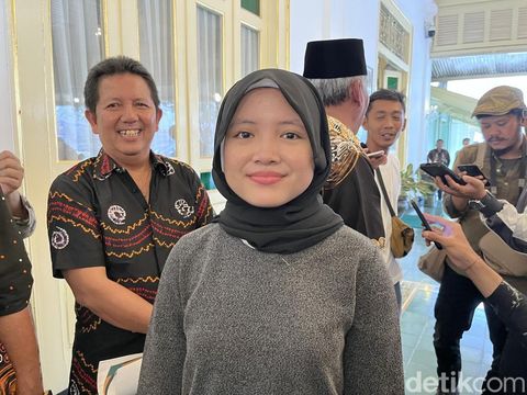 Pecatur DIY Shafira Devi Herfesa di kantor Gubernur Kepatihan, Kota Jogja, Selasa (10/6/2025).