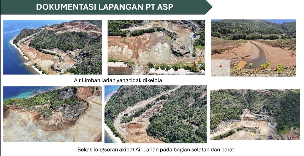 Penampakan eksplorasi PT ASP