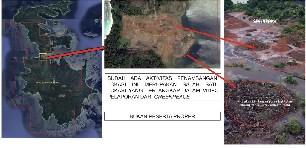 Penampakan eksplorasi PT Kawei