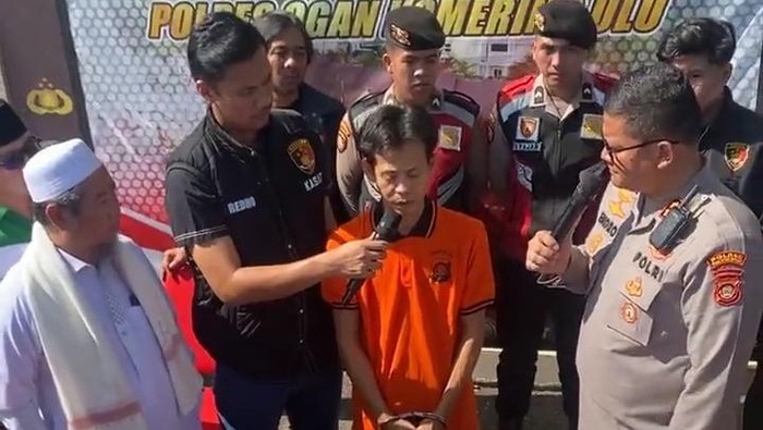 Polres OKU merilis tersangka pemerkosaan santriwati oleh pengasuh ponpes