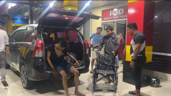 Residivis curanmor di Palu saat ditangkap polisi.