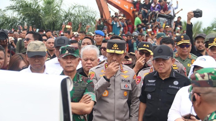 Satuan Tugas Penertiban Kawasan Hutan (Satgas PKH) meninjau Taman Nasional Tesso Nilo (TNTN) di Pelalawan, Riau (dok. ist)