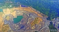 Penampakan tambang dari udara