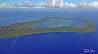 Aerial view pulau kakaban