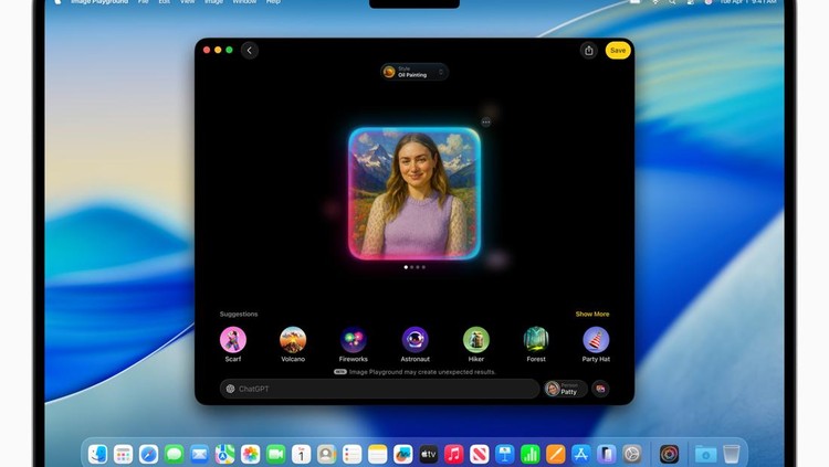 Apple Image Playground with ChatGPT