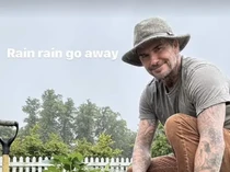Hobi Berkebun, David Beckham Puas Panen Wortel hingga Lobak
