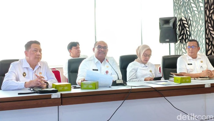 Dirjen Administrasi Kewilayahan (Adwil) Kemendagri, Safrizal Zakaria Ali (kedua dari kiri) (Kurniawan F/detikcom)