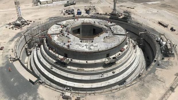 Fondasi Dubai Creek Tower