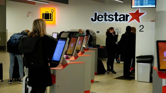 MELBOURNE, AUSTRALIA - JULY 20: A general view of the Jetstar check in terminal at Melbourne Airport on July 20, 2024 in Melbourne, Australia. A significant global outage affecting Microsoft services, particularly Microsoft 365, has caused widespread disruptions across various sectors, including airlines, banks, and health systems. The outage was attributed to a glitch in CrowdStrike's 
