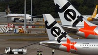 Mengutip situs resmi Jetstar, penghentian operasional ini tidak mempengaruhi penerbangan maskapai Jetstar Airways (JQ)-termasuk rute internasional dari Australia ke Asia Tenggara-maupun Jetstar Japan (GK). Alasan penghentian operasi karena Jetstar Asia yang berbasis di Singapura menghadapi tantangan bisnis yang semakin berat dalam beberapa tahun terakhir. Foto: REUTERS/Edgar Su