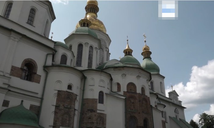 Katedral St Sophie rusak dibom Rusia
