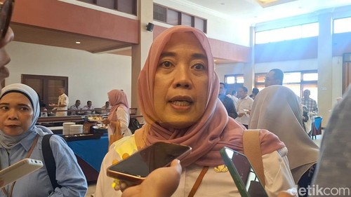 Kepala Dinas PUPR Kota Mataram Lale Widiahning saat diwawancarai seusai rapat RPJMD Mataram di Lombok Raya, Rabu (11/6/2025).
Nathea Citra/detikBali