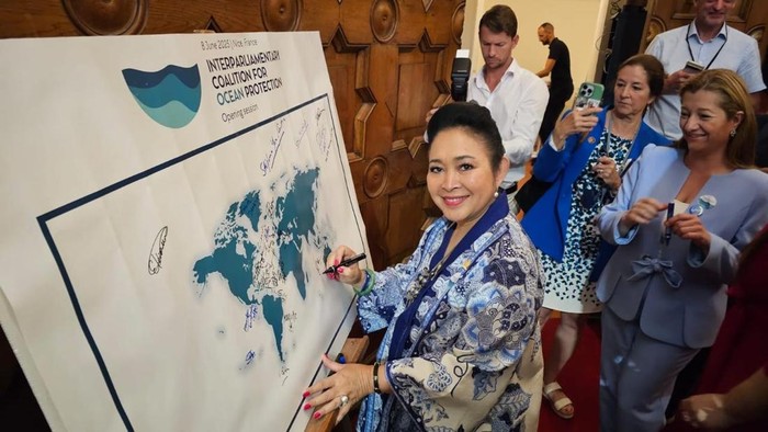Ketua Komisi IV DPR RI Siti Hediati Soeharto (Titiek Soeharto) mengatakan laut RI merupakan kedaulatan negara, ketahanan pangan dan kelangsungan hidup nasional. (dok Ist)