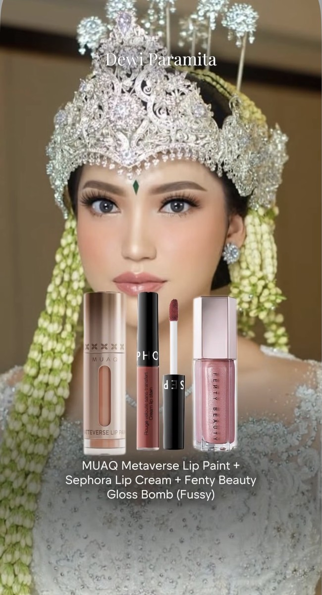 Lipstik artis di hari pernikahan