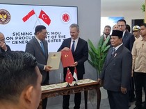 Prabowo Jadi Saksi Kerja sama Jet Tempur RI-Turki