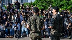 Momen Terakhir RM, V, Jungkook, Jimin BTS Berseragam Tentara Momen Terakhir RM, V, Jungkook, Jimin BTS Berseragam Tentara