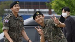 Momen Terakhir RM, V, Jungkook, Jimin BTS Berseragam Tentara Momen Terakhir RM, V, Jungkook, Jimin BTS Berseragam Tentara