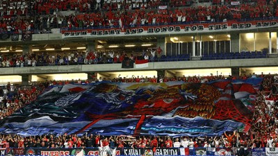 Tifo Garuda Tembus Stadion Lawan!