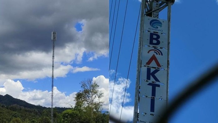 Tower BTS di Krayan, Nunukan, Kalimantan Utara.
