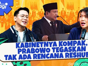 Kabinetnya Kompak, Prabowo Tegaskan Tak Ada Rencana Reshuffle