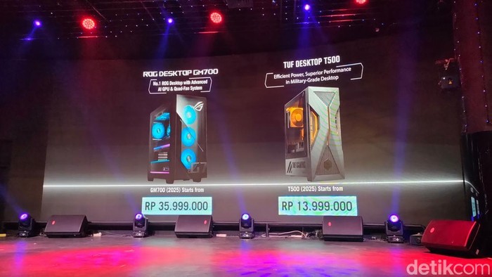 Asus meluncurkan dua dekstop gaming terbarunya, GM700 dan TUF Dekstop T500. Harganya mulai dari Rp 13 jutaan.