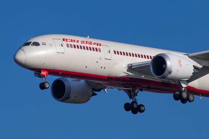 Air India Boeing 787 Dreamliner aircraft as seen on final approach flying for landing at London Heathrow International Airport LHR EGLL in England, United Kingdom on March 19, 2020. The modern and advanced B787-8 airplane has the registration VT-ANM and is powered by 2x GEnx-1B jet engines. AirIndia AI AIC is the flag carrier of India with headquarters at New Delhi and main hub at Delhi Indira Gandhi DEL airport, the airline is government-owned and member of Star Alliance aviation team. On August 7, 2020 an Air India subsidiary, Air India Express flight no AXB1344 had an accident skidded the runway during landing at Karipur Airport, Kozhikode Airport CCJ in India with at least 191 people on board and 2 fatalities. (Photo by Nicolas Economou/NurPhoto via Getty Images)