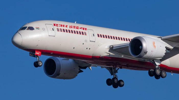 Air India Boeing 787 Dreamliner aircraft as seen on final approach flying for landing at London Heathrow International Airport LHR EGLL in England, United Kingdom on March 19, 2020. The modern and advanced B787-8 airplane has the registration VT-ANM and is powered by 2x GEnx-1B jet engines. AirIndia AI AIC is the flag carrier of India with headquarters at New Delhi and main hub at Delhi Indira Gandhi DEL airport, the airline is government-owned and member of Star Alliance aviation team. On August 7, 2020 an Air India subsidiary, Air India Express flight no AXB1344 had an accident skidded the runway during landing at Karipur Airport, Kozhikode Airport CCJ in India with at least 191 people on board and 2 fatalities. (Photo by Nicolas Economou/NurPhoto via Getty Images)