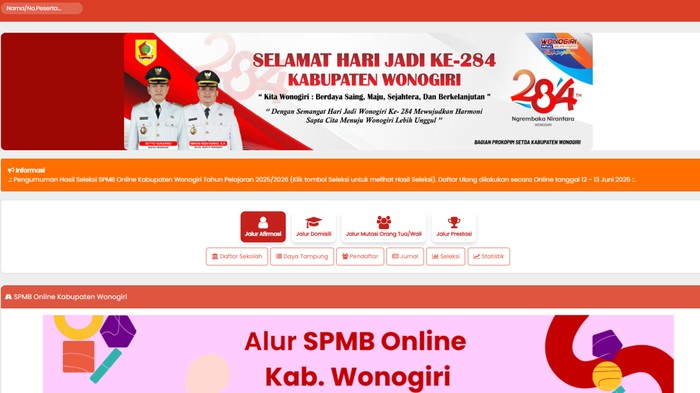 Cara daftar ulang SPMB TK, SD, dan SMP di SPMB Kabupaten Wonogiri, simak ya!