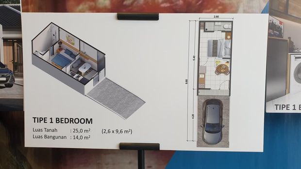 Desain rumah minimalis Lippo Group